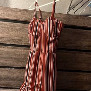 Stripped colorful romper
